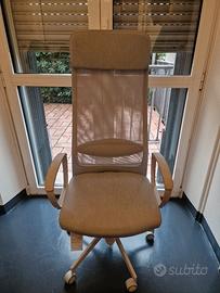 Sedia da ufficio ergonomica con schienale in rete 