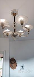 lampadario in vetro Murano - anni 50 Modernariato