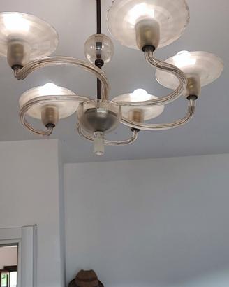 lampadario in vetro Murano - anni 50 Modernariato