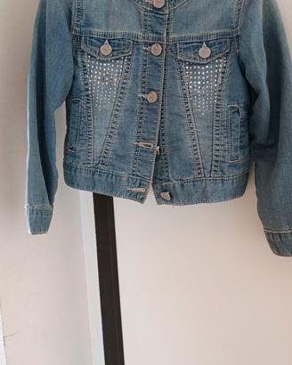 Giacca di jeans bimba iDO con strass 4 anni 104 cm