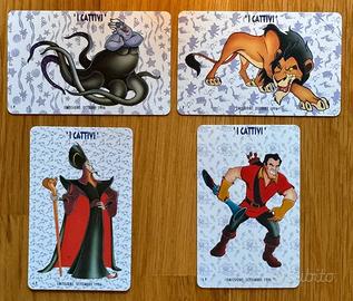 Set 4 schede telefoniche Disney “I Cattivi” 1996