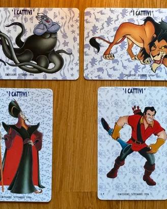 Set 4 schede telefoniche Disney “I Cattivi” 1996