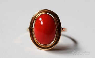 Anello corallo oro 750. 2 collane 1 orologio Ambra