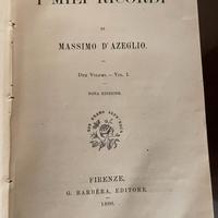 Massimo d'Azeglio -I miei ricordi [1880] Barbera