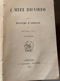 Massimo d'Azeglio -I miei ricordi [1880] Barbera