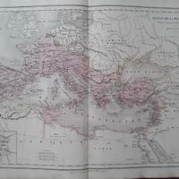Carta geografica dell'Ottocento 