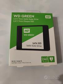 SSD WD 240GB NUOVO SATA 2.5 WESTERN DIGITAL GREEN