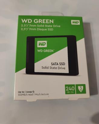SSD WD 240GB NUOVO SATA 2.5 WESTERN DIGITAL GREEN