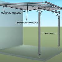 pergola in ferro zincato  3x3 metri