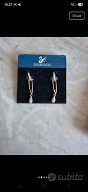 Orecchini Swarovski Cristal Drops argento