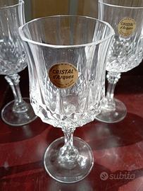 Bicchieri 6 calici Cristal d'arques