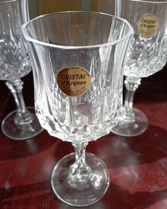 Bicchieri 6 calici Cristal d'arques