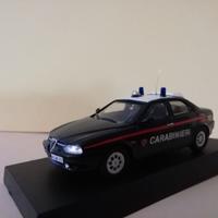 modellino lafa romeo 156 carabinieri p.m.