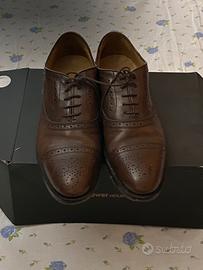 Scarpe tipo francesina marrone