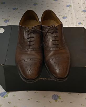 Scarpe tipo francesina marrone
