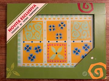 Vassoio/tagliere in vetro temperato