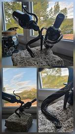 Porta bottiglie artigianale forgiato