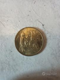 Rara moneta da 200 lire 1995