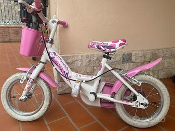 Bicicletta bambina 2/3/4 annni con rotelle