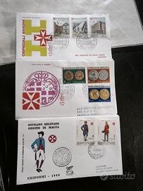 Buste SMOM Malta +lotto francobolli SMOM 1966/70