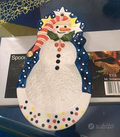 Poggia mestolo natalizio in porcellana Noritake