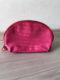 Pochette Ann Taylor pitonata fucsia/rosa