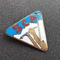 Scudetto d'epoca Scuola Centrale Alpinismo anni 40