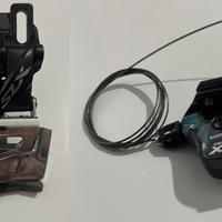 Deragliatore Shimano SLX FD-M7025 e manettino sini
