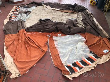 Tenda campeggio vintage  POUCH anni 70 4 posti