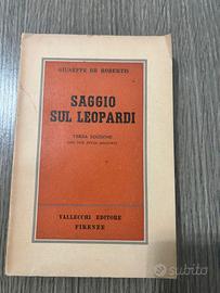 Saggio su Leopardi di Giuseppe Robertis