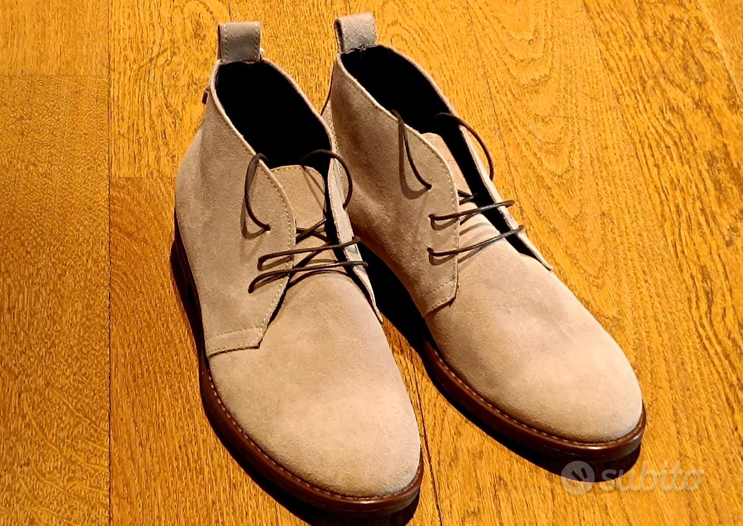 TRUSSARDI Scarpe Polacchine in Pelle Scamoscia Collezionismo In