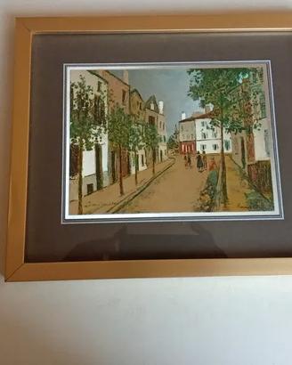 Quadro vintage anni 80 con effetto cangiante