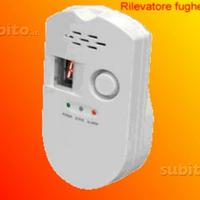 Rilevatore con allarme di fughe gas metano gpl ecc