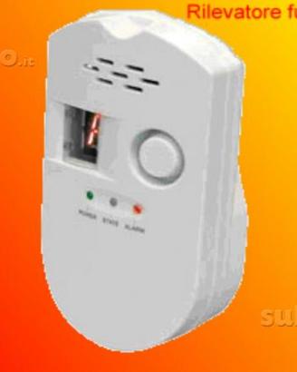 Rilevatore con allarme di fughe gas metano gpl ecc