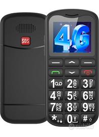 Telefono cellulare Anziani SoS  nano SIM nero