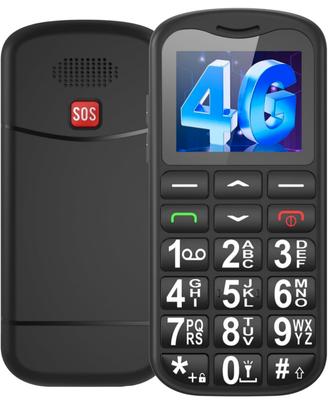 Telefono cellulare Anziani SoS  nano SIM nero
