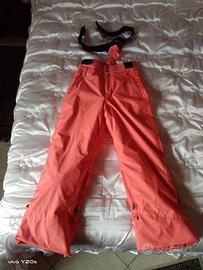 PANTALONE SCI BAMBINA 8 - 10 ANNI DECATHLON 