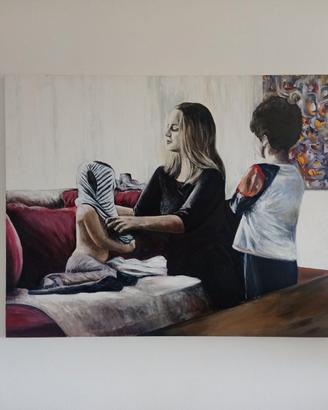 Quadro Moderno Acrilico su Tela 100x80 cm - Opera