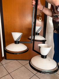 Lampadario metallo e vetro di murano