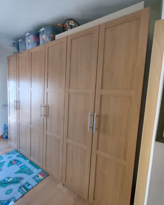 Armadio Pax Ikea rovere 6 ante 3 moduli