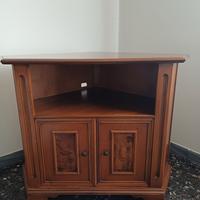 Mobile legno massiccio con ruote e 2 ante