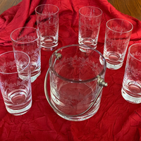 Bicchieri e secchiello Baccarat