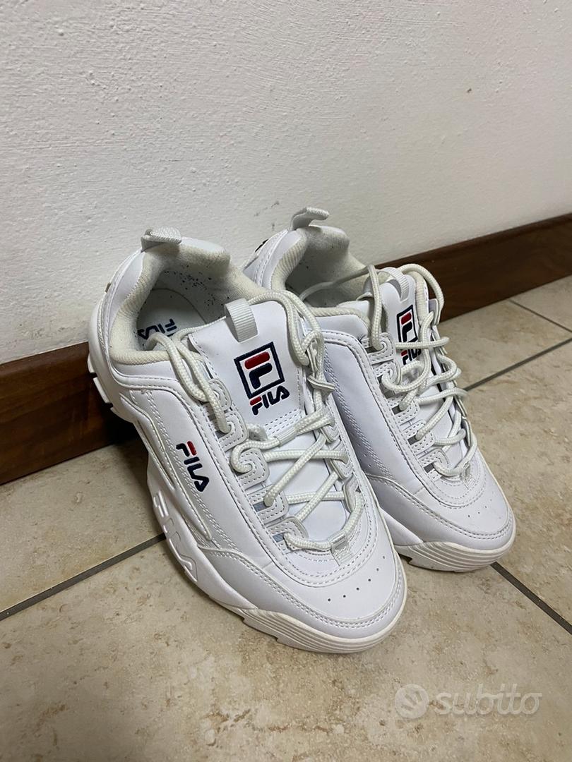 Fila disruptor 2 hot sale uomo bianche