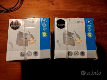 Faretti Inspire Moscou GU10 – coppia – mai usati