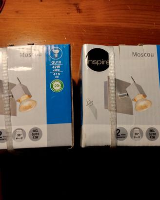 Faretti Inspire Moscou GU10 – coppia – mai usati
