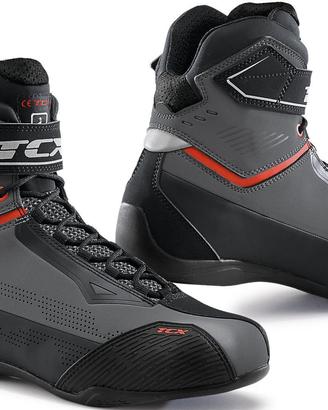 scarpe da moto TCX Rush 2 Air grigio/rosso, 41