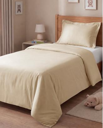 Copripiumino Singolo 135x200 + Federa 80x80 Crema
