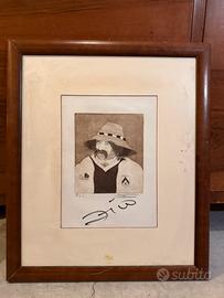 Caricatura calciatore Zico