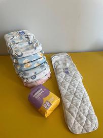 Set 6 pannolini lavabili all in one +6 inserti