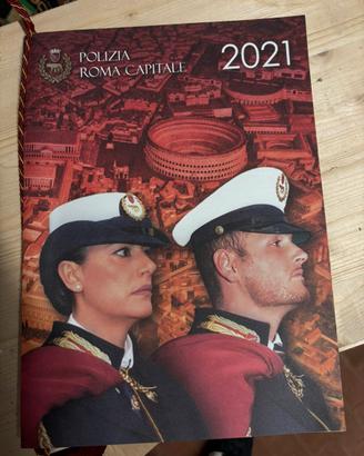 Calendario storico 2021 Polizia Roma Capitale.